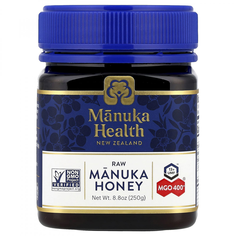 Manuka Health, необработанный мёд манука, UMF 13+, MGO 400+, 250 г (8,8 унции) в Москве - eco-herb.ru | изображение Manuka Health, необработанный мёд манука, UMF 13+, MGO 400+, 250 г (8,8 унции) в Москве - eco-herb.ru | фото