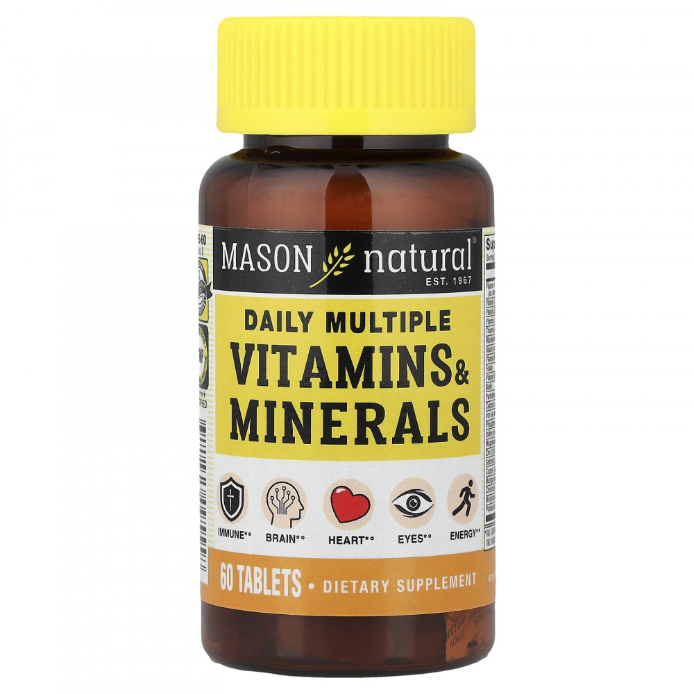 Mason Natural, ежедневный комплекс витаминов и минералов, 60 таблеток в Москве - eco-herb.ru | изображение Mason Natural, ежедневный комплекс витаминов и минералов, 60 таблеток в Москве - eco-herb.ru | фото