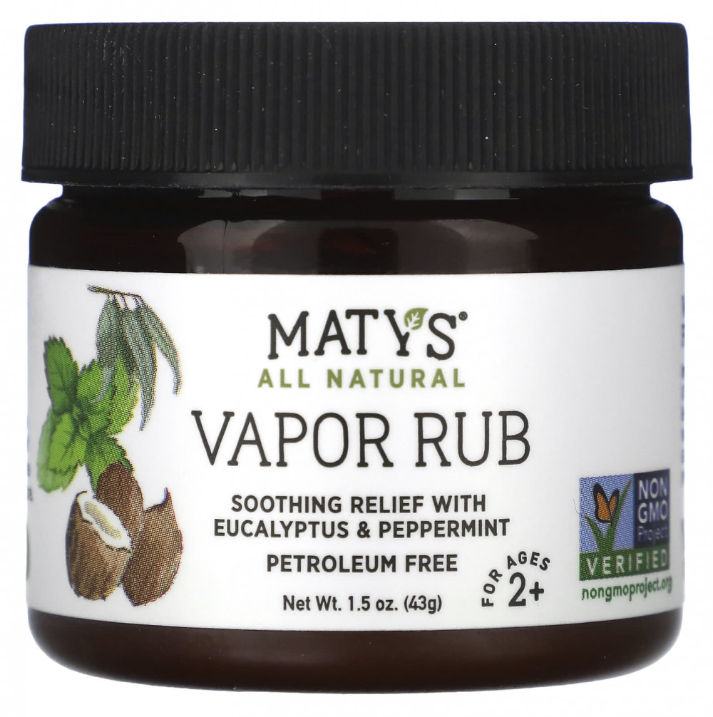 Maty's, Vapor Rub, для детей от 2 лет, 43 г (1,5 унции) (Товар снят с продажи) в Москве - eco-herb.ru | изображение Maty's, Vapor Rub, для детей от 2 лет, 43 г (1,5 унции) (Товар снят с продажи) в Москве - eco-herb.ru | фото