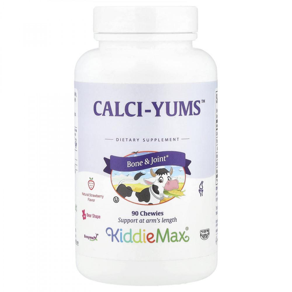 Maxi Health, KiddieMax® Calci-Yums ™, натуральная клубника, 90 жевательных таблеток в Москве - eco-herb.ru | изображение Maxi Health, KiddieMax® Calci-Yums ™, натуральная клубника, 90 жевательных таблеток в Москве - eco-herb.ru | фото