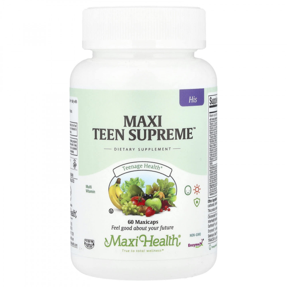 Maxi Health, Maxi Teen Supreme ™, для детей, 60 капсул в Москве - eco-herb.ru | изображение Maxi Health, Maxi Teen Supreme ™, для детей, 60 капсул в Москве - eco-herb.ru | фото