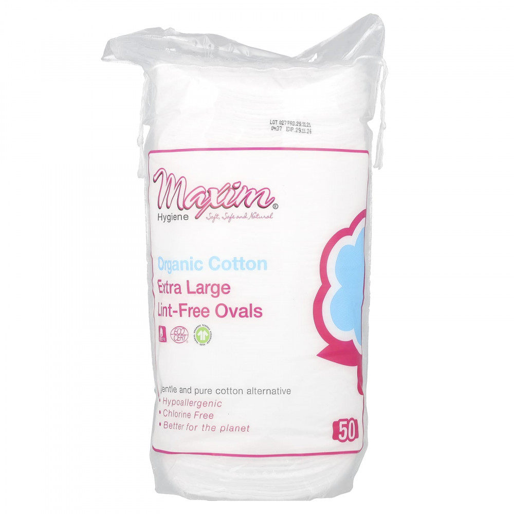 Maxim Hygiene Products, овальные таблетки из органического хлопка, без ворса, очень большие, 50 овалов (Товар снят с продажи) в Москве - eco-herb.ru | изображение Maxim Hygiene Products, овальные таблетки из органического хлопка, без ворса, очень большие, 50 овалов (Товар снят с продажи) в Москве - eco-herb.ru | фото