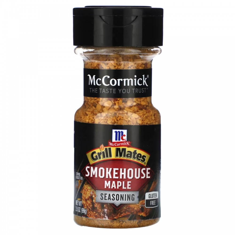 McCormick Grill Mates, Smokehouse Maple Seasoning, 3.5 oz (99 g) в Москве - eco-herb.ru | фото