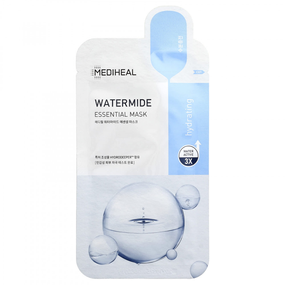 MEDIHEAL, Watermide, маска для лица, 1 шт., 24 мл (0,81 жидк. унции) (Товар снят с продажи) в Москве - eco-herb.ru | изображение MEDIHEAL, Watermide, маска для лица, 1 шт., 24 мл (0,81 жидк. унции) (Товар снят с продажи) в Москве - eco-herb.ru | фото