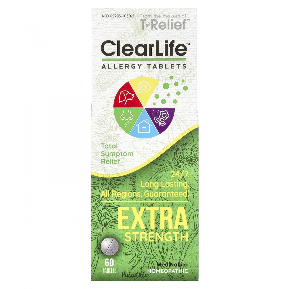 MediNatura, ClearLife™, таблетки от аллергии, 60 таблеток в Москве - eco-herb.ru | изображение MediNatura, ClearLife™, таблетки от аллергии, 60 таблеток в Москве - eco-herb.ru | фото