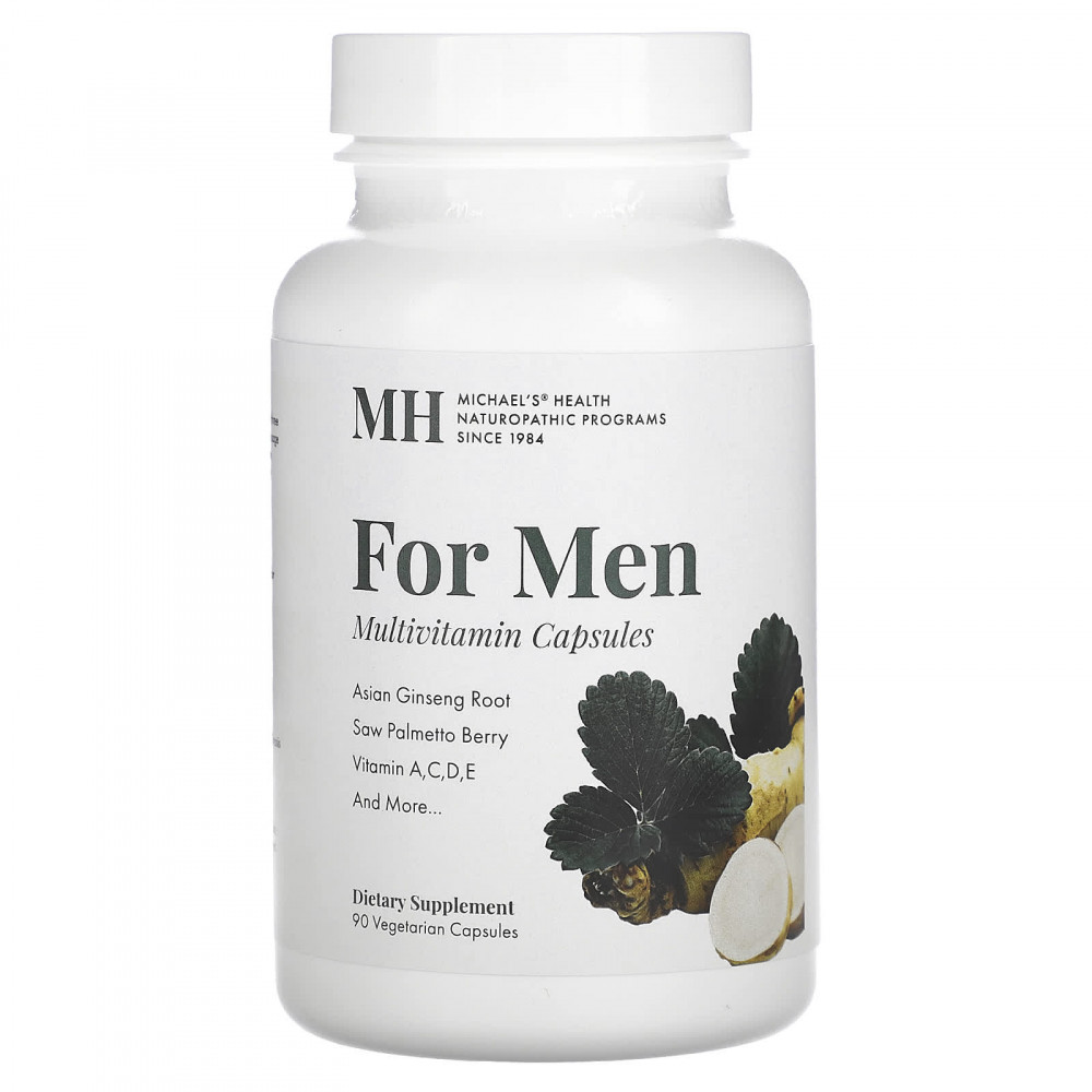 Michael's Health, Для мужчин, мультивитаминные капсулы, 90 вегетарианских капсул в Москве - eco-herb.ru | изображение Michael's Health, Для мужчин, мультивитаминные капсулы, 90 вегетарианских капсул в Москве - eco-herb.ru | фото