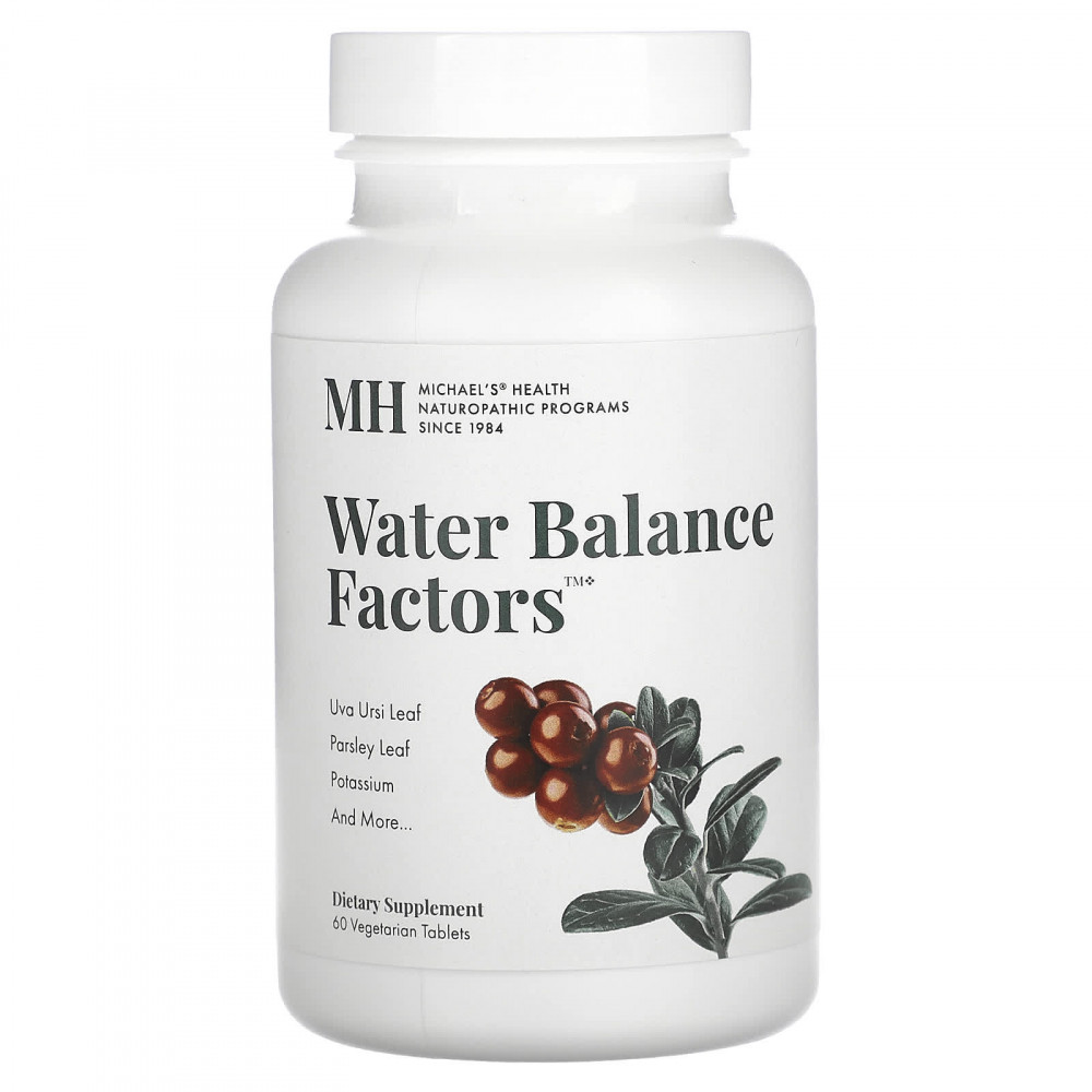Michael's Health, Water Balance Factors, 60 Vegetarian Tablets в Москве - eco-herb.ru | изображение Michael's Health, Water Balance Factors, 60 Vegetarian Tablets в Москве - eco-herb.ru | фото