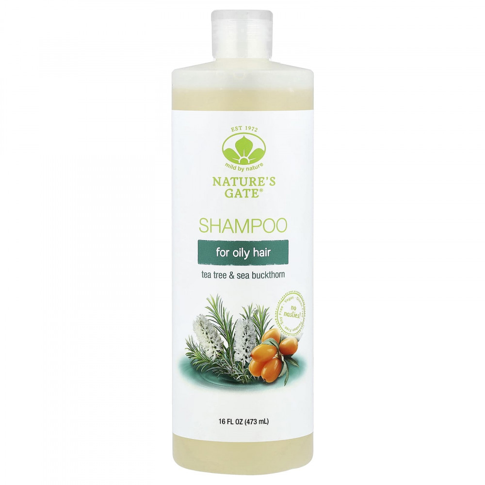 Mild By Nature, Nature's Gate, шампунь для жирных волос, с чайным деревом и облепихой, 473 мл (16 жидк. унций) в Москве - eco-herb.ru | изображение Mild By Nature, Nature's Gate, шампунь для жирных волос, с чайным деревом и облепихой, 473 мл (16 жидк. унций) в Москве - eco-herb.ru | фото