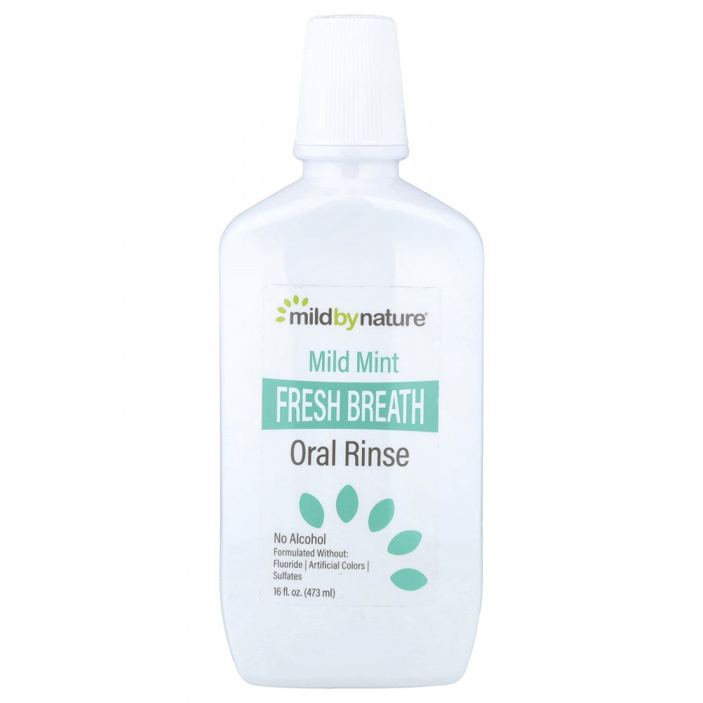 Mild By Nature, Ополаскиватель для полости рта Fresh Breath, без спирта, мягкая мята, 473 мл (16 жидк. Унций) в Москве - eco-herb.ru | изображение Mild By Nature, Ополаскиватель для полости рта Fresh Breath, без спирта, мягкая мята, 473 мл (16 жидк. Унций) в Москве - eco-herb.ru | фото