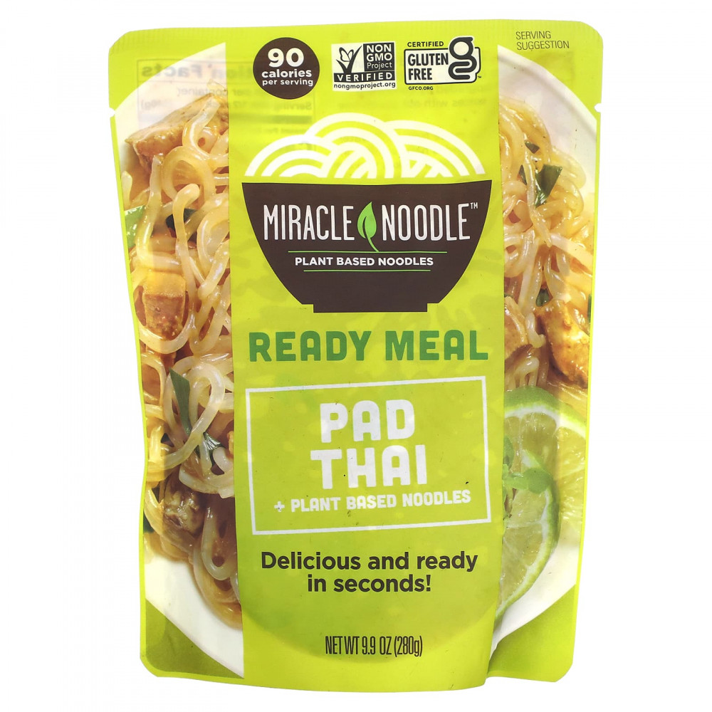 Miracle Noodle, Ready Meal, Пад Тай + лапша на растительной основе, 280 г (9,9 унции) в Москве - eco-herb.ru | изображение Miracle Noodle, Ready Meal, Пад Тай + лапша на растительной основе, 280 г (9,9 унции) в Москве - eco-herb.ru | фото