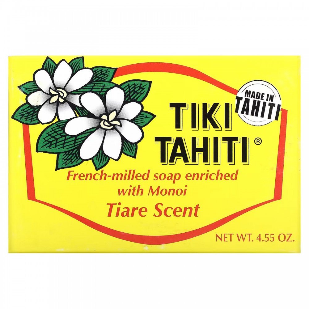 Monoi Tiare Tahiti, Мыло французского помола, обогащенное монои, с ароматом тиаре, 130 г (4,55 унции) в Москве - eco-herb.ru | фото