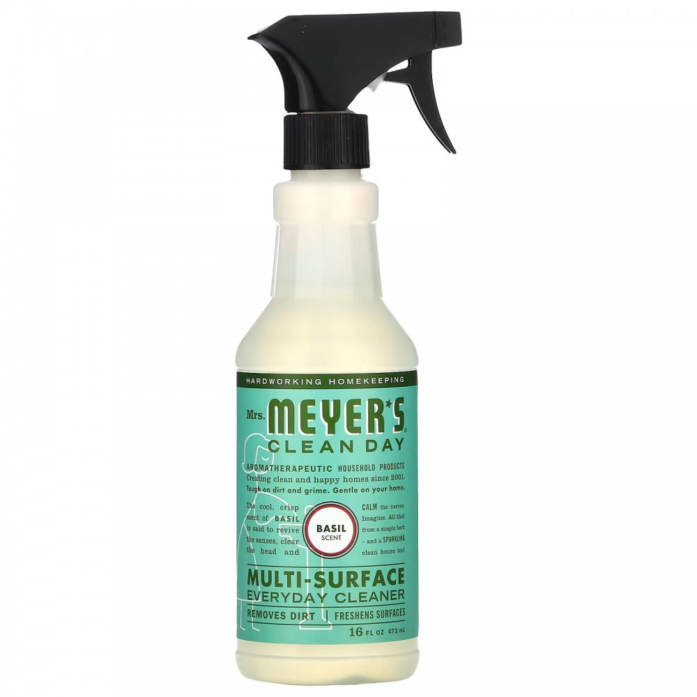 Mrs. Meyers Clean Day, универсальное повседневное чистящее средство, ароматбазилика, 473 мл (16 жидк. унций) купить в Москве