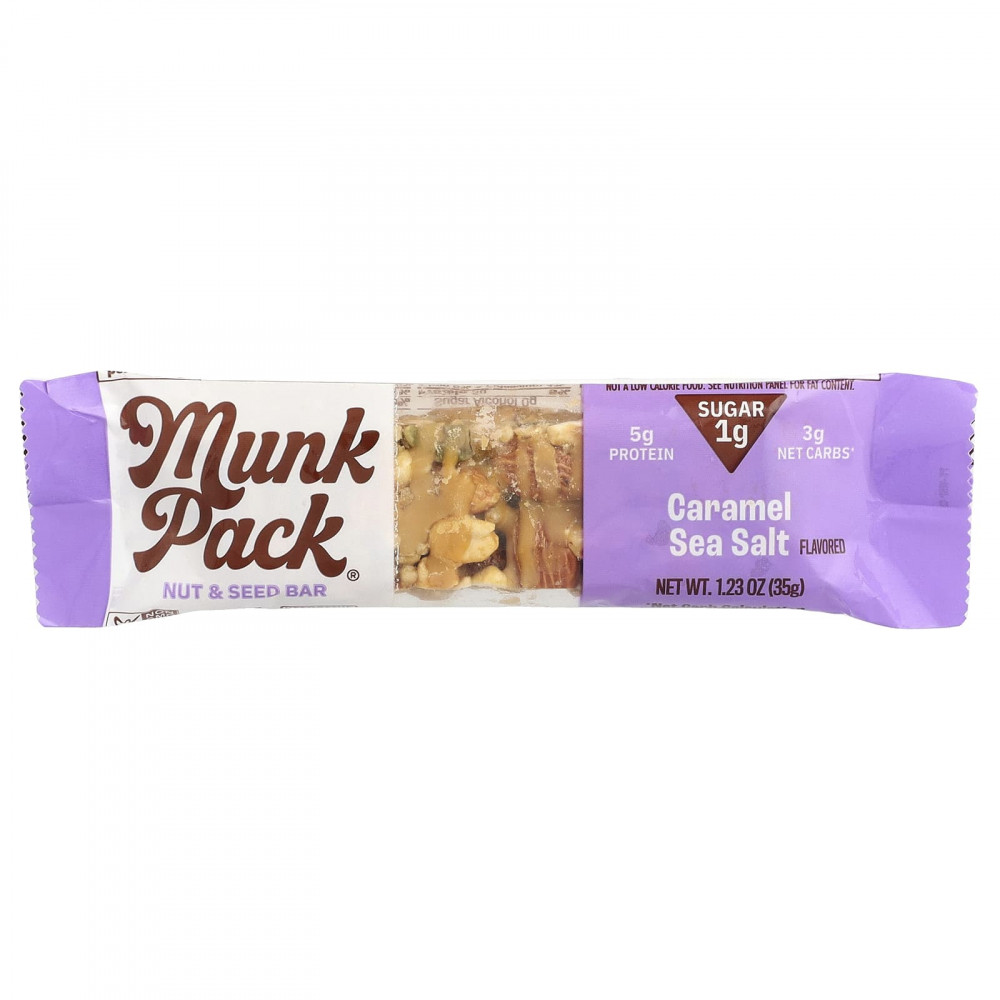 Munk Pack, батончик с орехами и семенами, карамель с морской солью, 35 г (1,23 унции) в Москве - eco-herb.ru | изображение Munk Pack, батончик с орехами и семенами, карамель с морской солью, 35 г (1,23 унции) в Москве - eco-herb.ru | фото