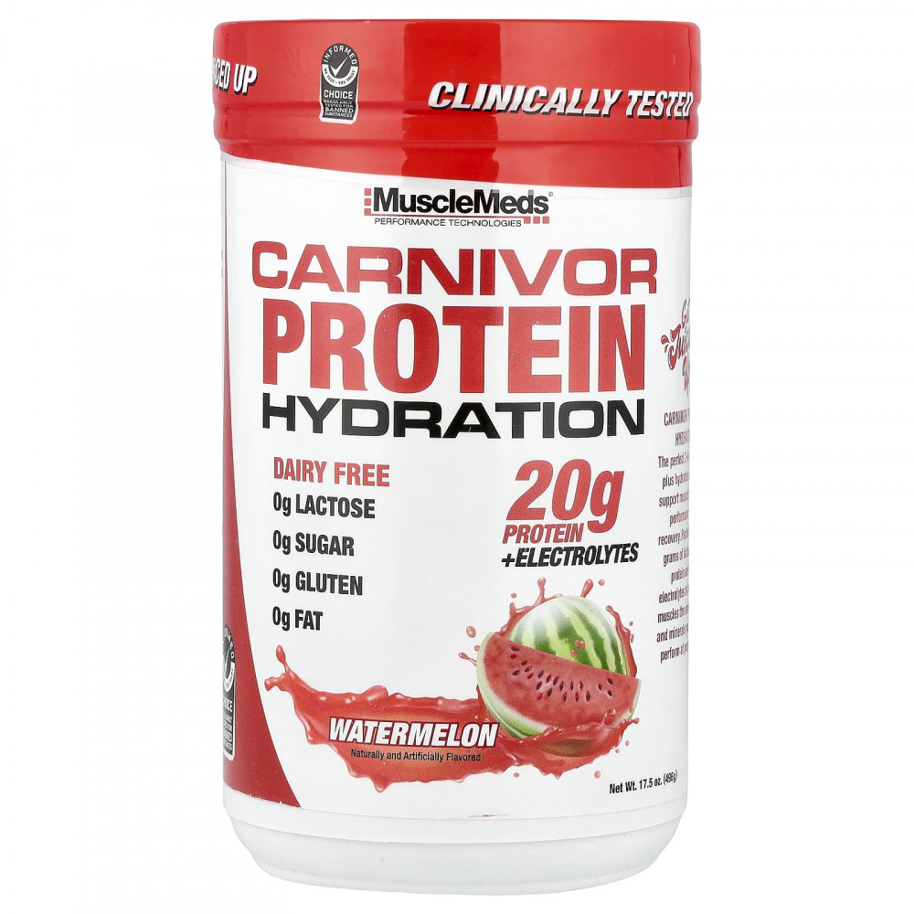 MuscleMeds, Carnivor Protein Hydration, протеин, арбуз, 496 г (17,5 унции) в Москве - eco-herb.ru | изображение MuscleMeds, Carnivor Protein Hydration, протеин, арбуз, 496 г (17,5 унции) в Москве - eco-herb.ru | фото