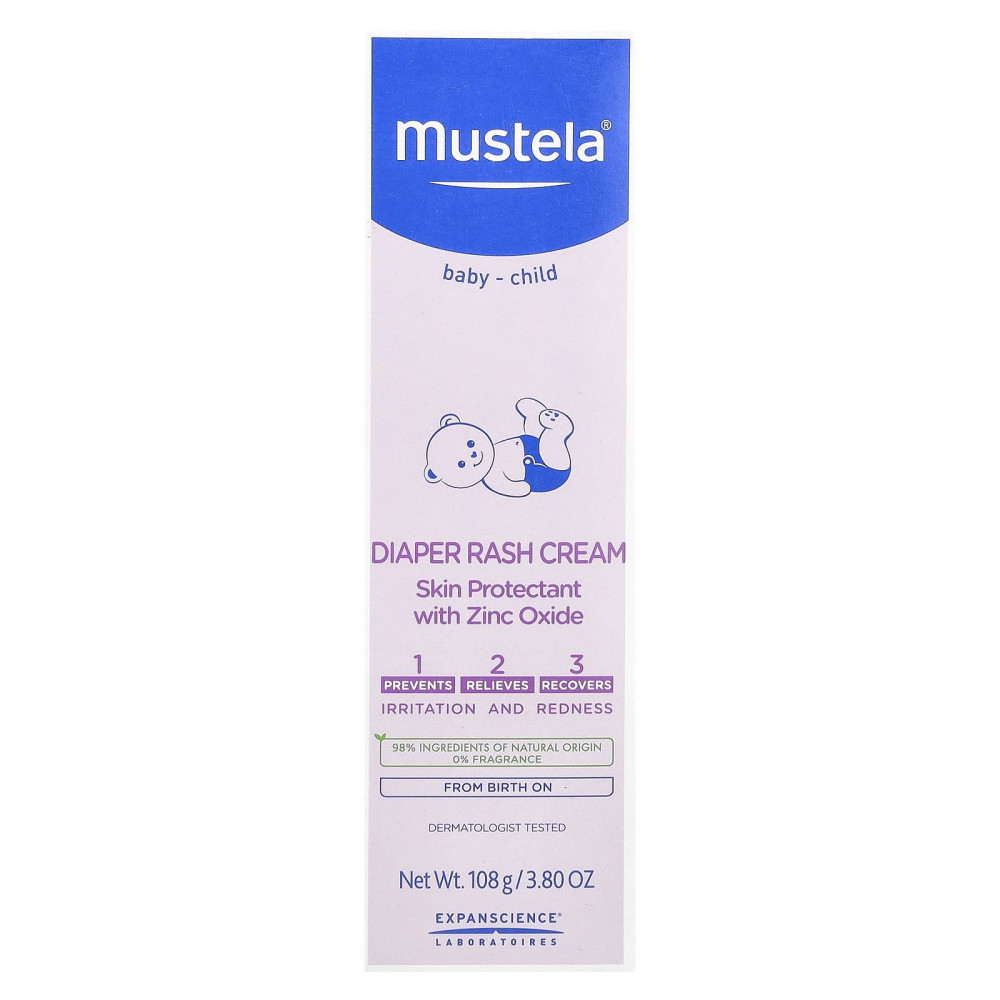Mustela, Baby-Child, крем от подгузников, без отдушек, 108 г (3,8 унции) в Москве - eco-herb.ru | изображение Mustela, Baby-Child, крем от подгузников, без отдушек, 108 г (3,8 унции) в Москве - eco-herb.ru | фото