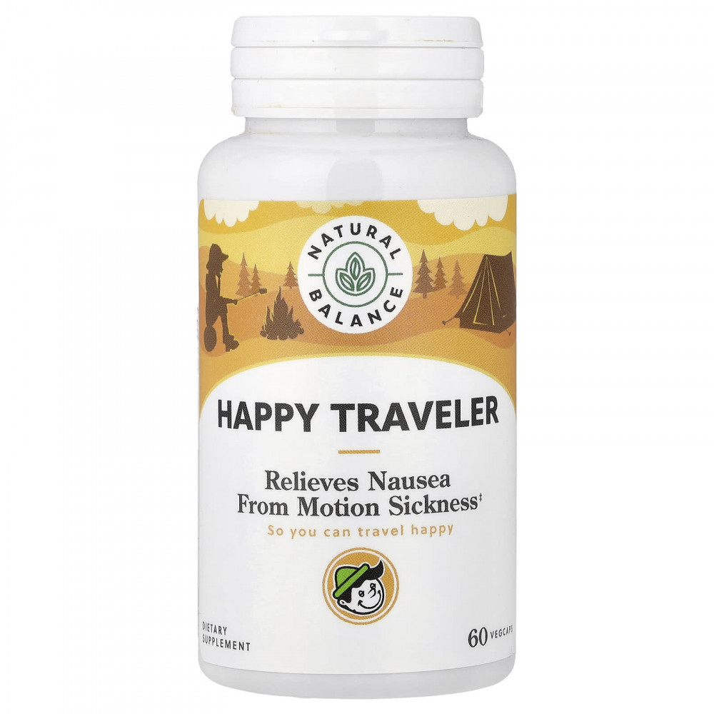 Natural Balance, Happy Traveller, 60 растительных капсул в Москве - eco-herb.ru | изображение Natural Balance, Happy Traveller, 60 растительных капсул в Москве - eco-herb.ru | фото