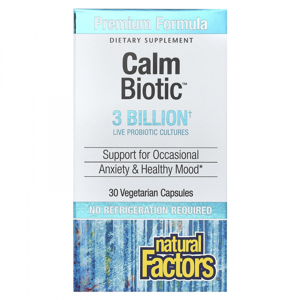Natural Factors, Calm Biotic™, 3 млрд, 30 вегетарианских капсул в Москве - eco-herb.ru | изображение Natural Factors, Calm Biotic™, 3 млрд, 30 вегетарианских капсул в Москве - eco-herb.ru | фото