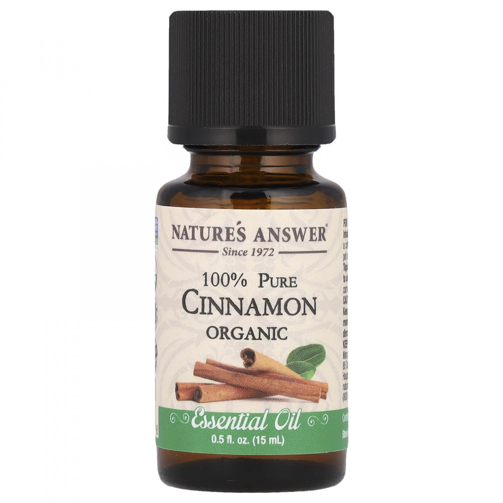 Nature's Answer, на 100% чистое органическое эфирное масло, корица, 15 мл (0,5 жидк. унции) в Москве - eco-herb.ru | изображение Nature's Answer, на 100% чистое органическое эфирное масло, корица, 15 мл (0,5 жидк. унции) в Москве - eco-herb.ru | фото
