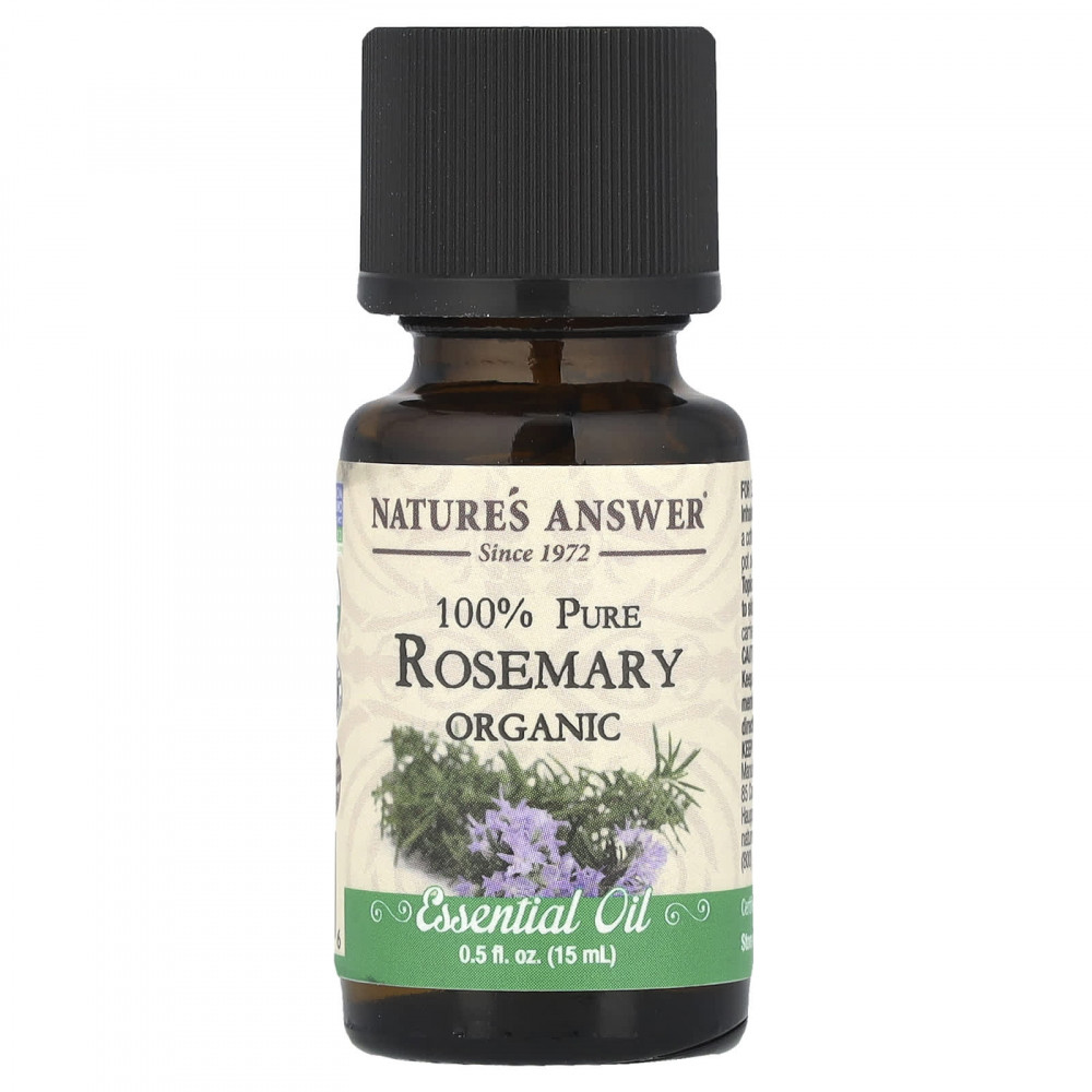 Nature's Answer, Органические эфирные масла, масло розмарина, 0,5 жидких унций (15 мл) в Москве - eco-herb.ru | изображение Nature's Answer, Органические эфирные масла, масло розмарина, 0,5 жидких унций (15 мл) в Москве - eco-herb.ru | фото