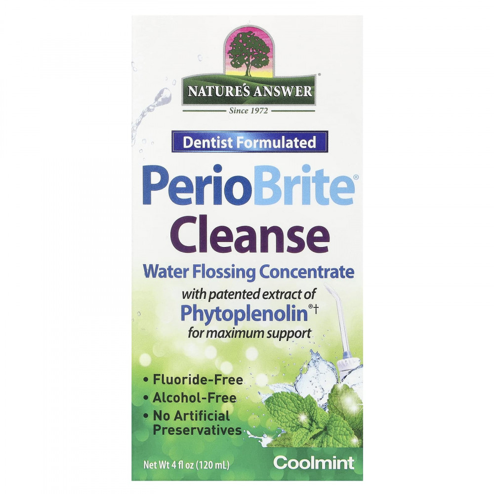 Nature's Answer, PerioBrite® Cleanse, водный концентрат для чистки зубной нити, прохладная мята, 120 мл (4 жидк. унц.) в Москве - eco-herb.ru | изображение Nature's Answer, PerioBrite® Cleanse, водный концентрат для чистки зубной нити, прохладная мята, 120 мл (4 жидк. унц.) в Москве - eco-herb.ru | фото