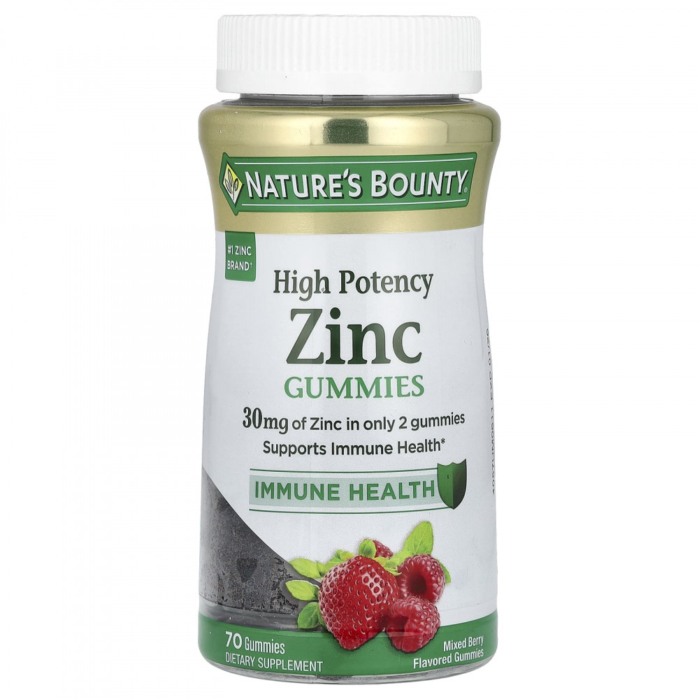 Nature's Bounty, Жевательные мармеладки с цинком, высокоэффективные, ягодное ассорти, 70 жевательных таблеток (15 мг в 1 жевательной мармеладке) в Москве - eco-herb.ru | изображение Nature's Bounty, Жевательные мармеладки с цинком, высокоэффективные, ягодное ассорти, 70 жевательных таблеток (15 мг в 1 жевательной мармеладке) в Москве - eco-herb.ru | фото