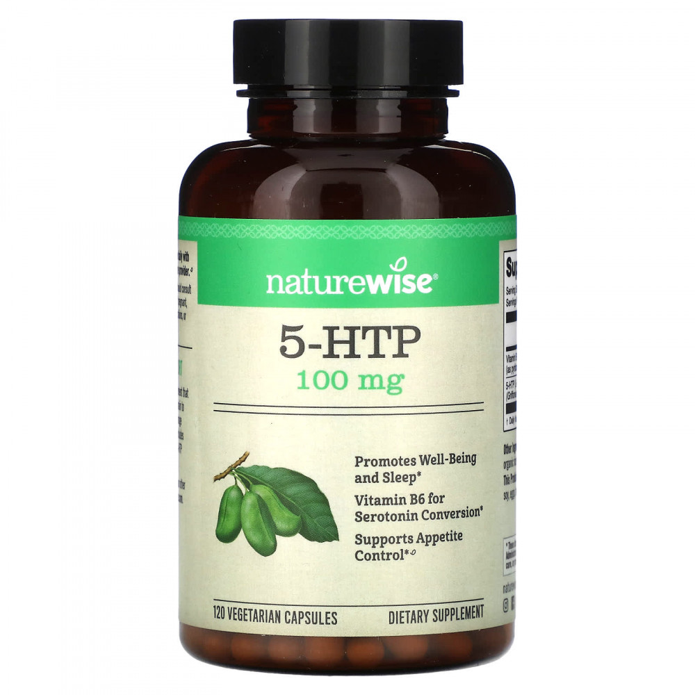 NatureWise, 5-HTP, 120 вегетарианских капсул в Москве - eco-herb.ru | изображение NatureWise, 5-HTP, 120 вегетарианских капсул в Москве - eco-herb.ru | фото