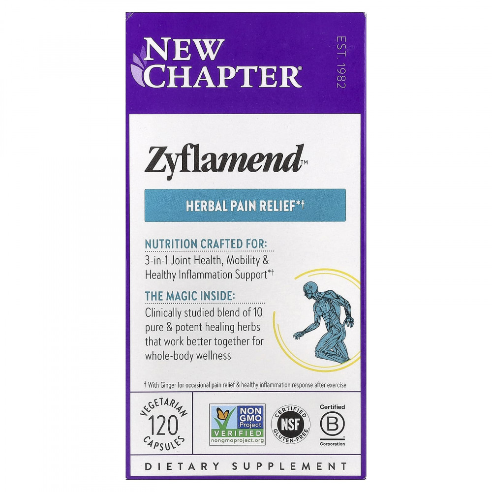 New Chapter, Zyflamend™, 120 вегетарианских капсул в Москве - eco-herb.ru | изображение New Chapter, Zyflamend™, 120 вегетарианских капсул в Москве - eco-herb.ru | фото