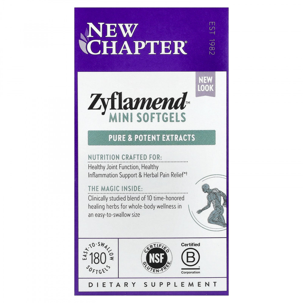 New Chapter, Zyflamend™, 180 миникапсул в Москве - eco-herb.ru | изображение New Chapter, Zyflamend™, 180 миникапсул в Москве - eco-herb.ru | фото