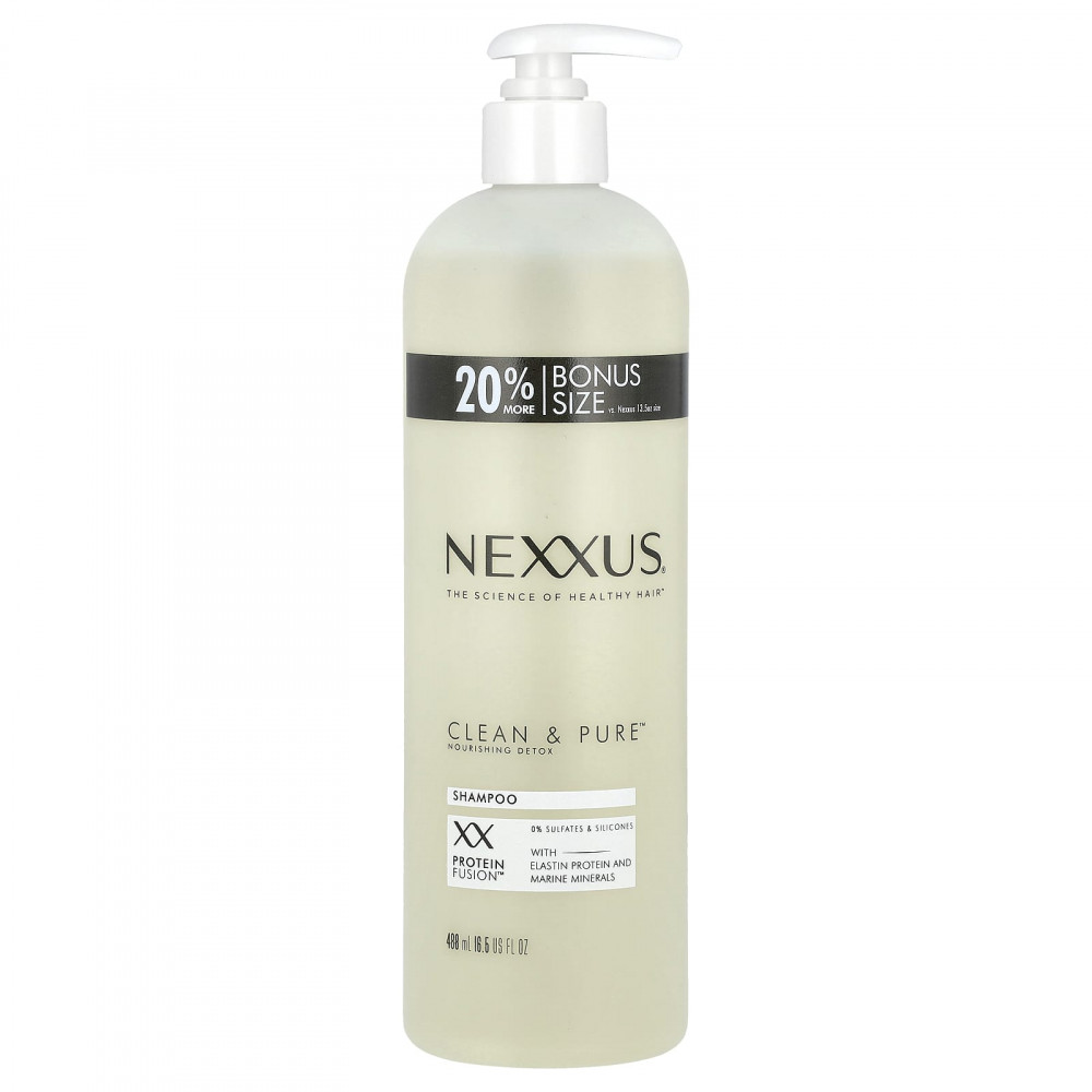 Nexxus, Clean & Pure ™, питательный детокс-шампунь, для всех типов волос, 488 мл (16,5 жидк. унц.) в Москве - eco-herb.ru | изображение Nexxus, Clean & Pure ™, питательный детокс-шампунь, для всех типов волос, 488 мл (16,5 жидк. унц.) в Москве - eco-herb.ru | фото