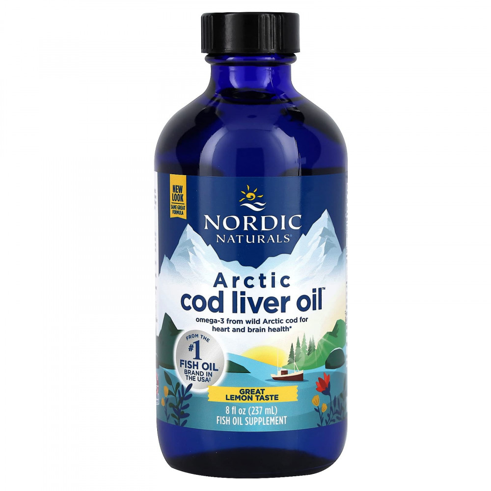 Nordic Naturals, Arctic Cod Liver Oil™, со вкусом лимона, 237 мл (8 жидк. унций) в Москве - eco-herb.ru | изображение Nordic Naturals, Arctic Cod Liver Oil™, со вкусом лимона, 237 мл (8 жидк. унций) в Москве - eco-herb.ru | фото