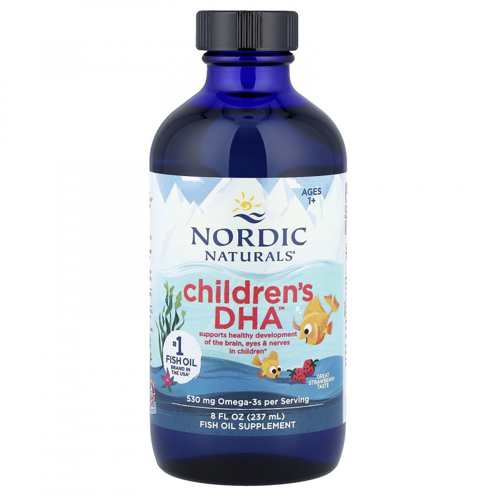 Nordic Naturals, Children's DHA™, ДГК для детей от 1 года, с клубничным вкусом, 237 мл (8 жидк. унций) в Москве - eco-herb.ru | изображение Nordic Naturals, Children's DHA™, ДГК для детей от 1 года, с клубничным вкусом, 237 мл (8 жидк. унций) в Москве - eco-herb.ru | фото