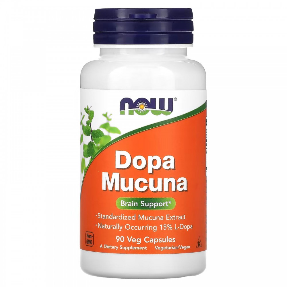 NOW Foods, Dopa Mucuna, 90 растительных капсул купить в Москве