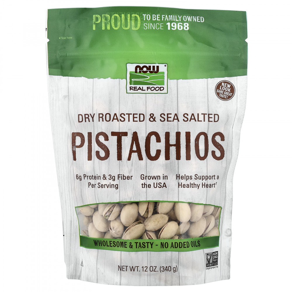 NOW Foods, Real Food, фисташки, сухой обжарки, с морской солью, 340 г (12 унций) в Москве - eco-herb.ru | изображение NOW Foods, Real Food, фисташки, сухой обжарки, с морской солью, 340 г (12 унций) в Москве - eco-herb.ru | фото