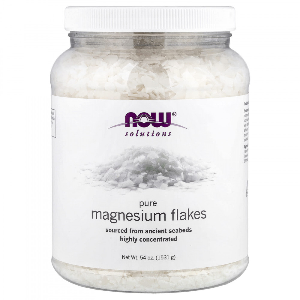 NOW Foods, Solutions, чистый магний в хлопьях, 1531 г (54 унции) в Москве - eco-herb.ru | изображение NOW Foods, Solutions, чистый магний в хлопьях, 1531 г (54 унции) в Москве - eco-herb.ru | фото