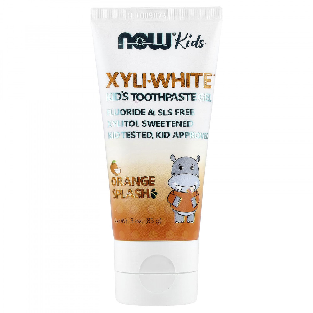 NOW Foods, Xyli-White™, детская зубная паста-гель, апельсин, 85 г (3 унции) в Москве - eco-herb.ru | изображение NOW Foods, Xyli-White™, детская зубная паста-гель, апельсин, 85 г (3 унции) в Москве - eco-herb.ru | фото