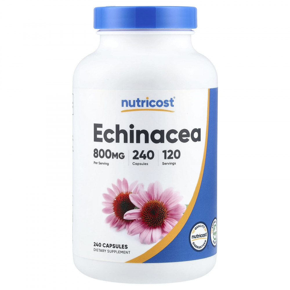 Nutricost, эхинацея, 240 капсул (400 мг в 1 капсуле) в Москве - eco-herb.ru | изображение Nutricost, эхинацея, 240 капсул (400 мг в 1 капсуле) в Москве - eco-herb.ru | фото