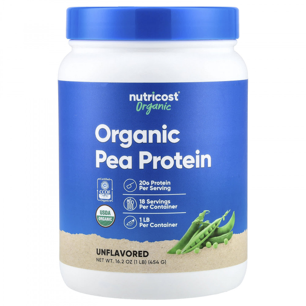 Nutricost, органический гороховый протеин, без добавок, 454 г (1 фунт) в Москве - eco-herb.ru | изображение Nutricost, органический гороховый протеин, без добавок, 454 г (1 фунт) в Москве - eco-herb.ru | фото