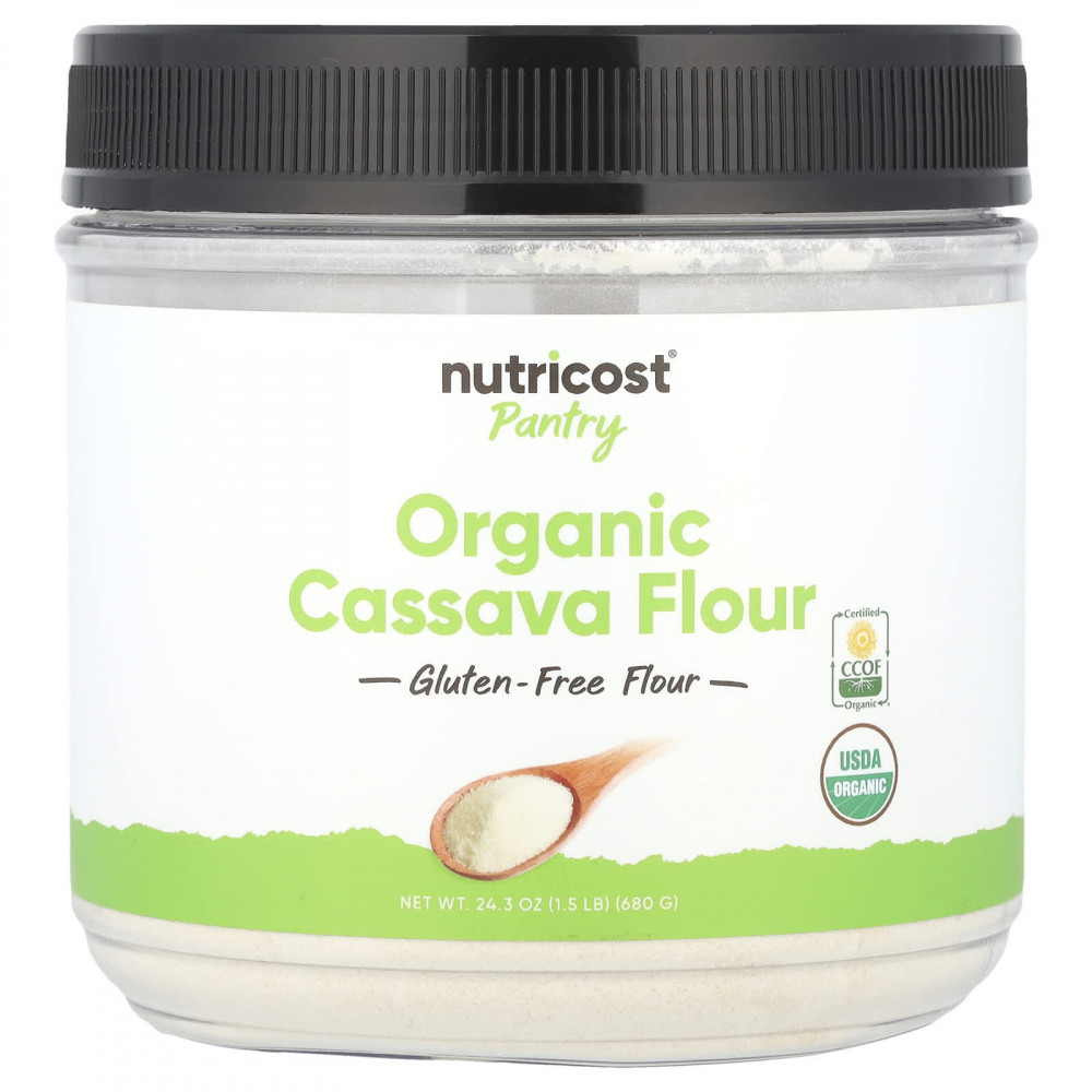 Nutricost, Pantry, органическая мука из кассавы, 680 г (24,3 унции) в Москве - eco-herb.ru | изображение Nutricost, Pantry, органическая мука из кассавы, 680 г (24,3 унции) в Москве - eco-herb.ru | фото