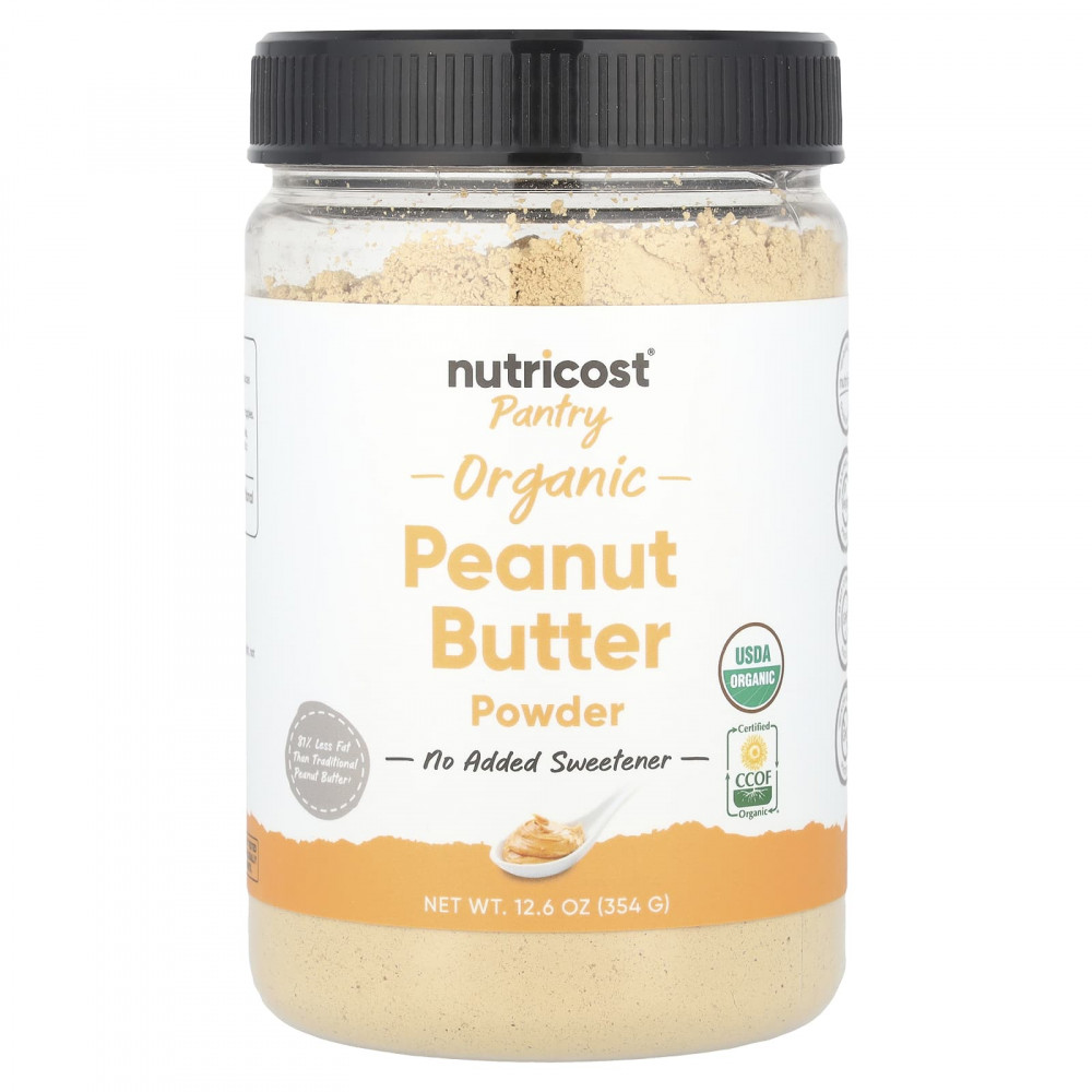 Nutricost, Pantry, порошок из органической арахисовой пасты, 354 г (12,6 унции) в Москве - eco-herb.ru | изображение Nutricost, Pantry, порошок из органической арахисовой пасты, 354 г (12,6 унции) в Москве - eco-herb.ru | фото