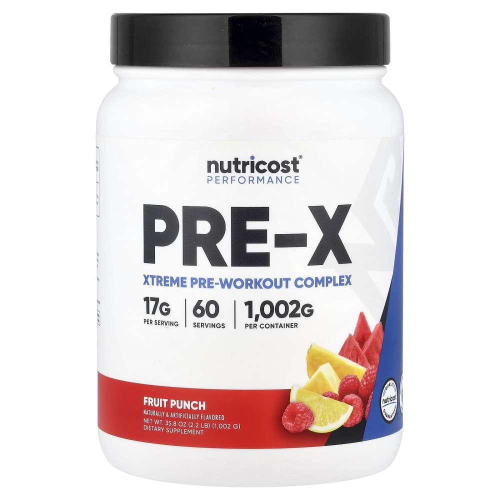 Nutricost, Performance, PRE-X, предтренировочный комплекс Xtreme, со вкусом фруктового пунша, 1002 г (2,2 фунта) в Москве - eco-herb.ru | изображение Nutricost, Performance, PRE-X, предтренировочный комплекс Xtreme, со вкусом фруктового пунша, 1002 г (2,2 фунта) в Москве - eco-herb.ru | фото