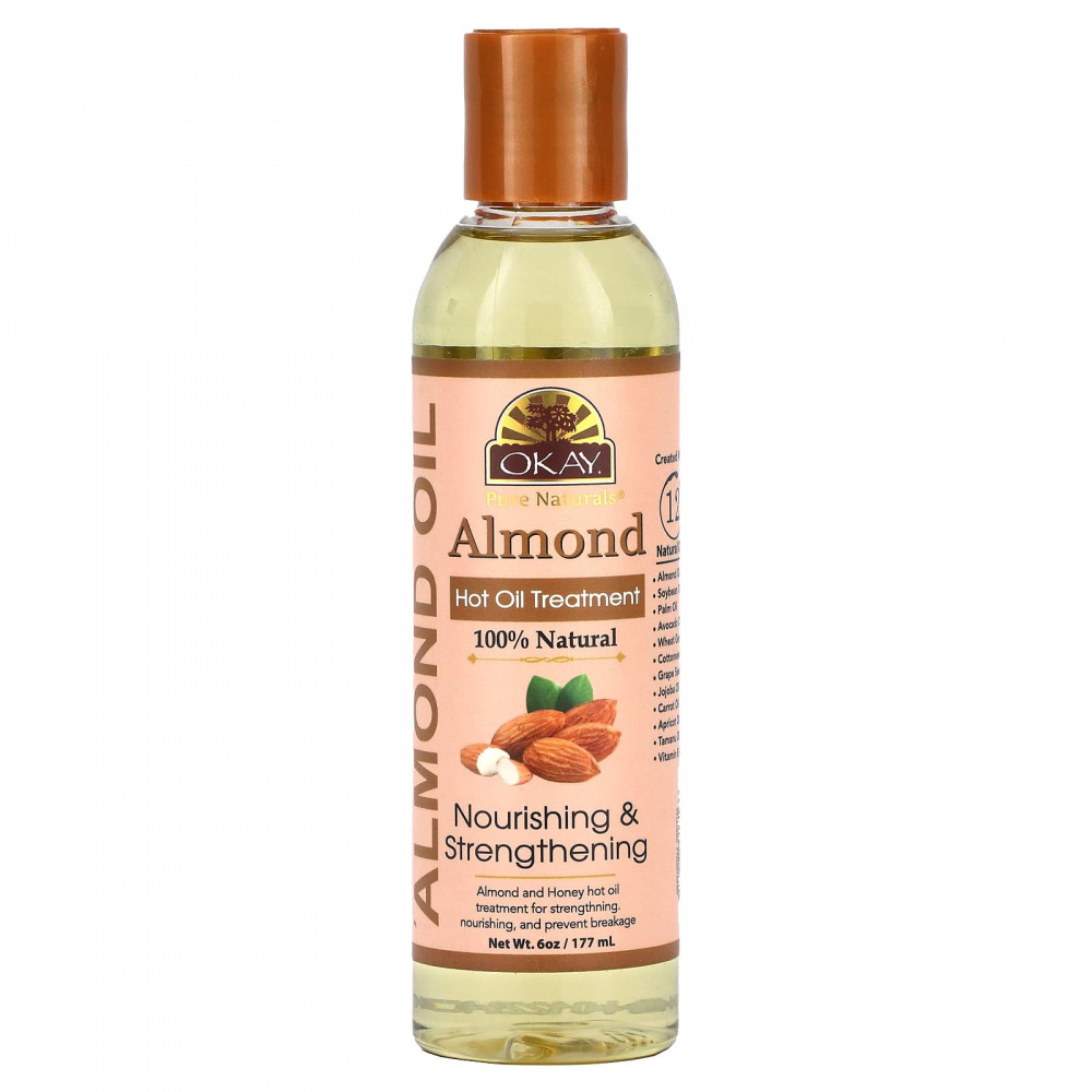 Okay Pure Naturals, Средство с миндальным горячим маслом, 177 мл (6 унций) в Москве - eco-herb.ru | изображение Okay Pure Naturals, Средство с миндальным горячим маслом, 177 мл (6 унций) в Москве - eco-herb.ru | фото