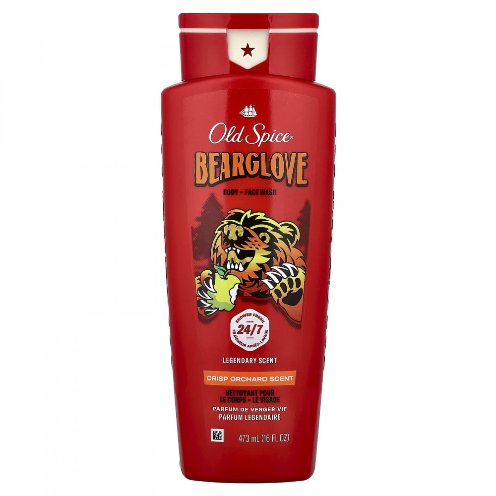 Old Spice, Bearglove, средство для мытья тела и лица, Crisp Orchard, 473 мл (16 жидк. унций) в Москве - eco-herb.ru | изображение Old Spice, Bearglove, средство для мытья тела и лица, Crisp Orchard, 473 мл (16 жидк. унций) в Москве - eco-herb.ru | фото