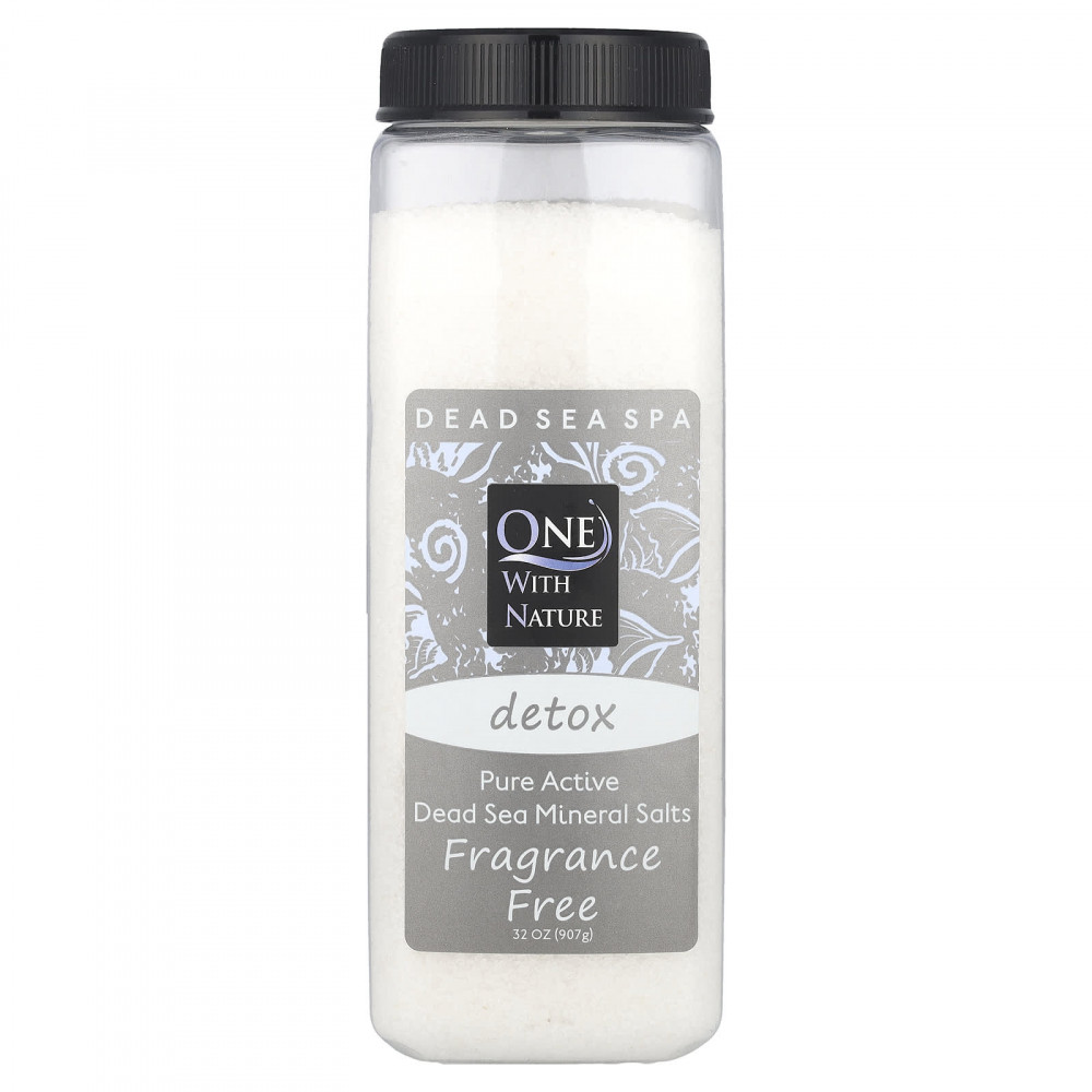 One with Nature, Dead Sea Spa, минеральные соли, детокс, без отдушек, 907 г (32 унции) в Москве - eco-herb.ru | изображение One with Nature, Dead Sea Spa, минеральные соли, детокс, без отдушек, 907 г (32 унции) в Москве - eco-herb.ru | фото