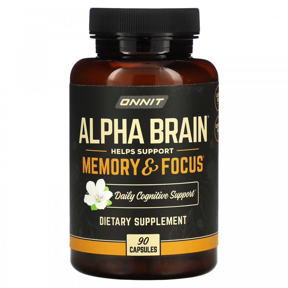 Onnit, Alpha Brain, 90 капсул купить в Москве