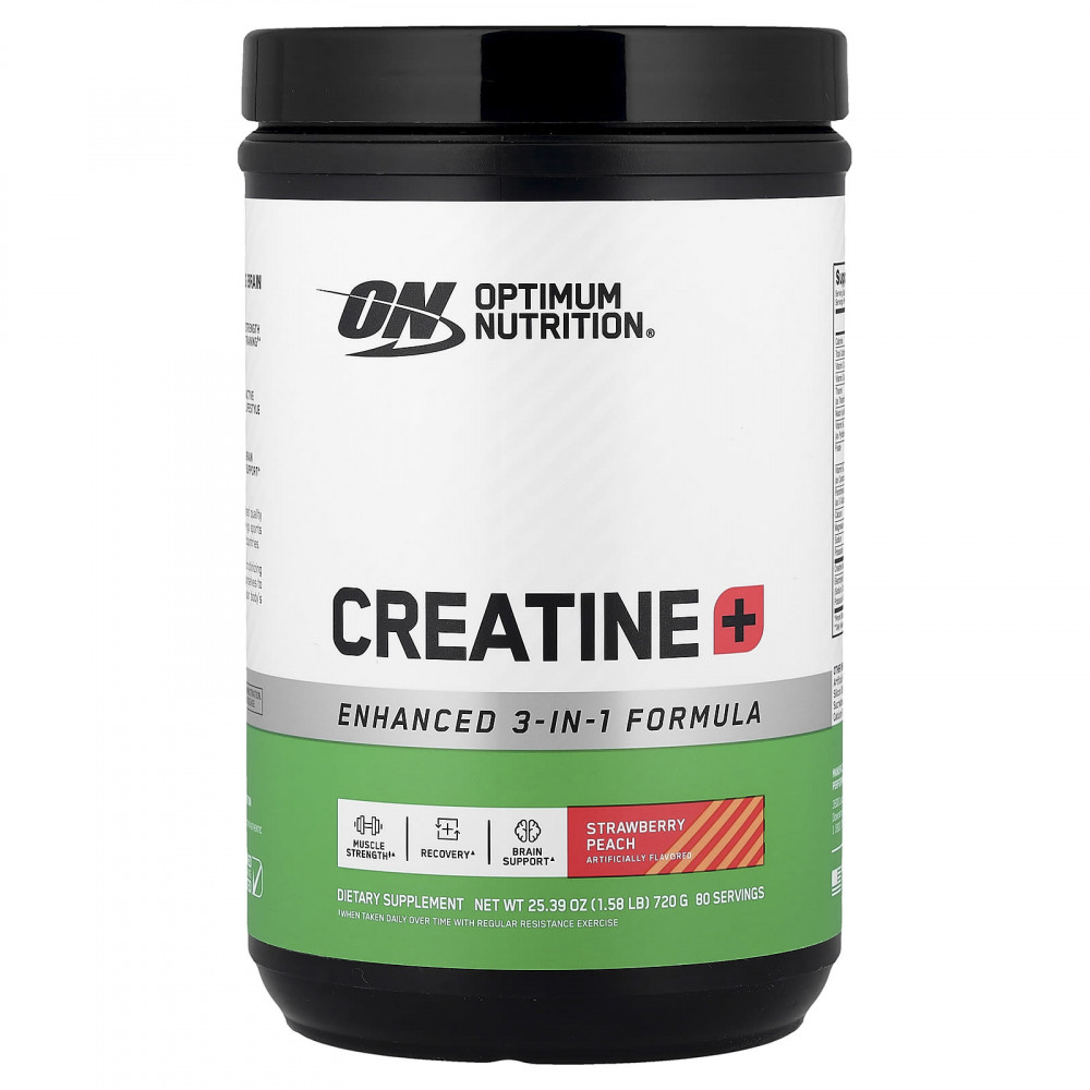 Optimum Nutrition, Creatine +, клубника и персик, 720 г (1,58 фунта) в Москве - eco-herb.ru | изображение Optimum Nutrition, Creatine +, клубника и персик, 720 г (1,58 фунта) в Москве - eco-herb.ru | фото