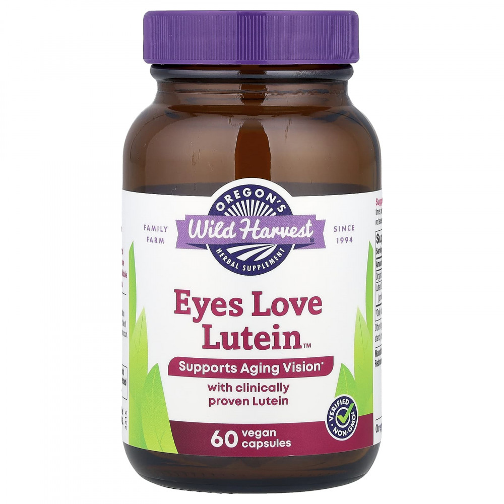 Oregon's Wild Harvest, Eyes Love Lutein ™, 60 веганских капсул в Москве - eco-herb.ru | изображение Oregon's Wild Harvest, Eyes Love Lutein ™, 60 веганских капсул в Москве - eco-herb.ru | фото