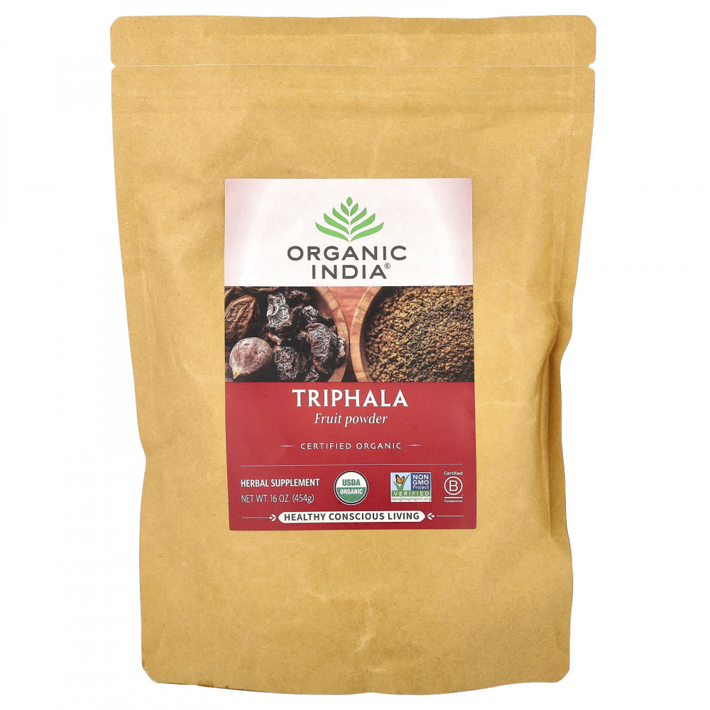 Organic India, трифала, порошок из плодов, 454 г (16 унций) в Москве - eco-herb.ru | изображение Organic India, трифала, порошок из плодов, 454 г (16 унций) в Москве - eco-herb.ru | фото