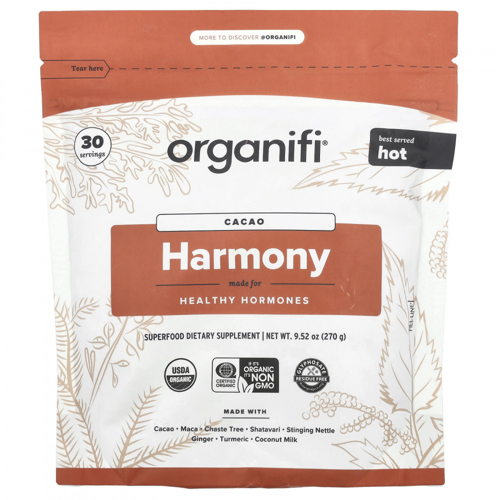 Organifi, Harmony, какао, 270 г (9,52 унции) в Москве - eco-herb.ru | изображение Organifi, Harmony, какао, 270 г (9,52 унции) в Москве - eco-herb.ru | фото