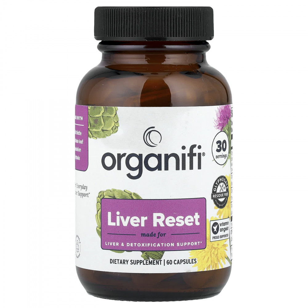 Organifi, Liver Reset, восстановление печени, 60 капсул в Москве - eco-herb.ru | изображение Organifi, Liver Reset, восстановление печени, 60 капсул в Москве - eco-herb.ru | фото