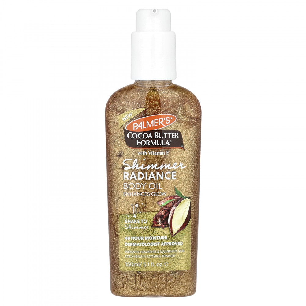 Palmer's, Cocoa Butter Formula® с витамином E, масло для тела с мерцающим сиянием, 150 мл (5,1 жидк. унц.) в Москве - eco-herb.ru | изображение Palmer's, Cocoa Butter Formula® с витамином E, масло для тела с мерцающим сиянием, 150 мл (5,1 жидк. унц.) в Москве - eco-herb.ru | фото